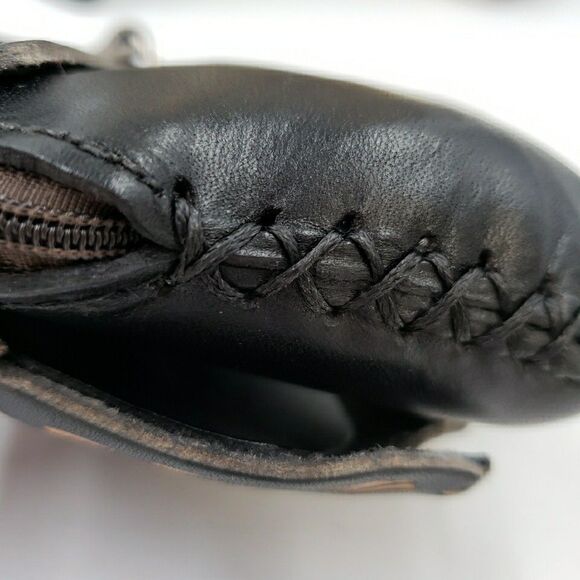 Eagle Leather Wristlet Wallet Handmade Tooled Coin Purse Keychain Western Gift - Picture 14 of 16